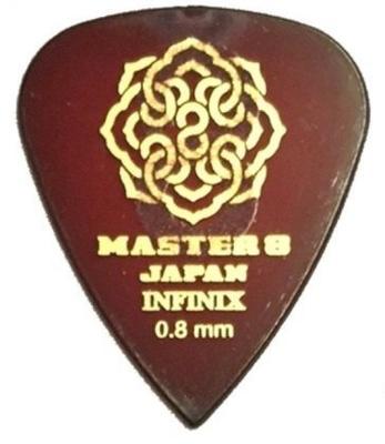 Von MASTER8 JAPAN INFINIX Teardrop HARD GRIP Gitarrenplektrum [Set 20] 0,8 mm Rutschfest [IFS-TD080]