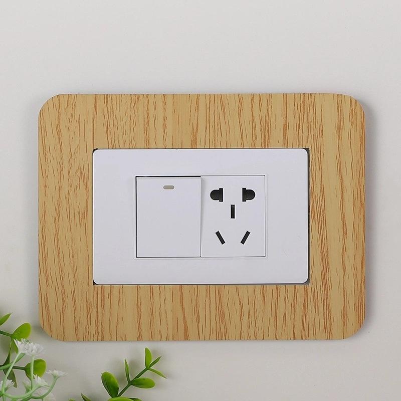 1pc 8.6X8.6cm/7.5X12cm Simple Living Room Decor Home Decoration Switch Stickers Wall Sticker Switch Protective Sticker