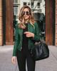 Women's PU Leather Suit Jacket