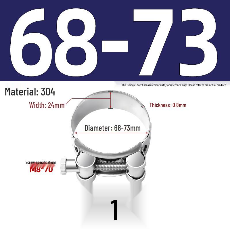 304 Stainless Steel Heavy Duty European Band Clamp for Water Pipe Fixation