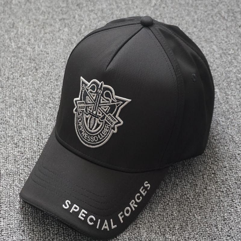 Embroidered Mesh High-Top Adjustable Baseball Cap