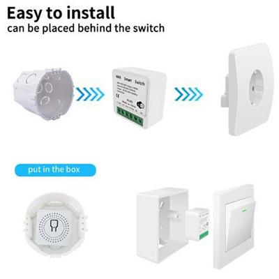 Tuya Wifi Smart Switch 2 Way Module On Off Mini Smart Breaker Wireless Remote Voice Switches For Google Home Alexa Yandex Alice
