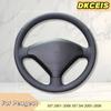 DIY Car Steering Wheel Cover Faux Leather Breathable For Peugeot 307 2001-2008 307 SW 2005-2008 Steering Wheel Braiding Cover