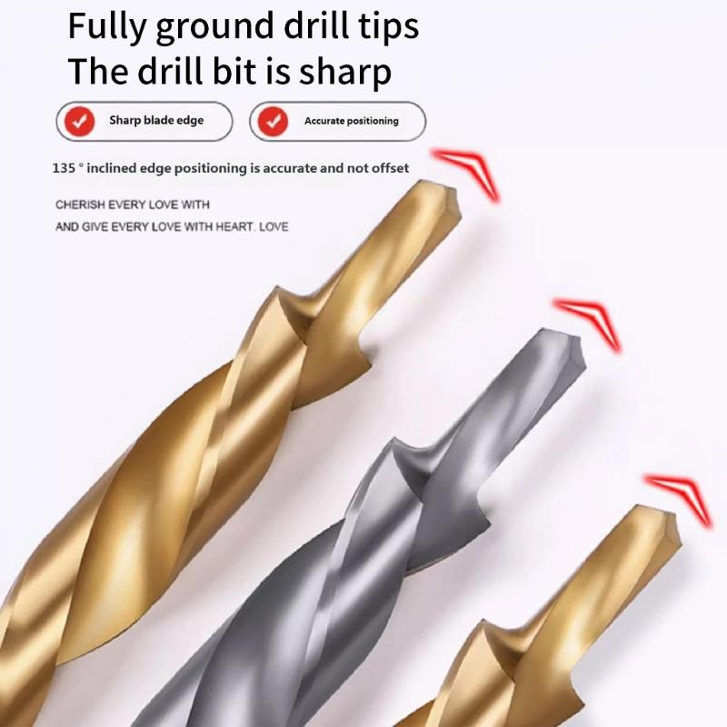 Hex/Round Shank Oblique Hole Locator Drill Bit for Precise Hole in Woodworking Constructed from High Speed Steel Build