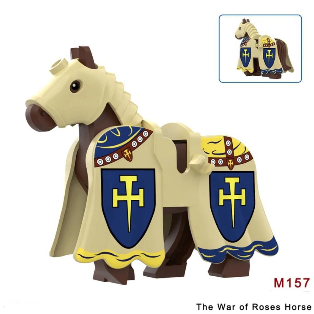 Military Building Blocks Solider Figures Mount War Horse Saddle Reins Adults Children Gifts Toys Animal Accessories Equipments