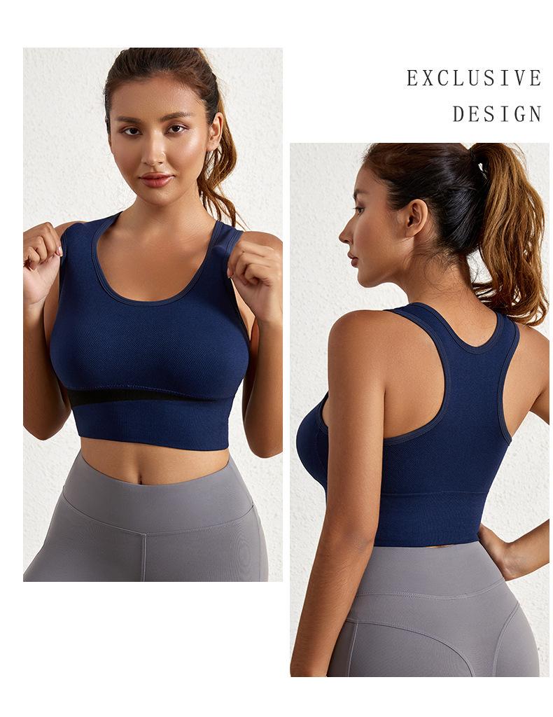 Women's Cross-Border Shockproof Sports Bra: Large Chest Minimizer, Underwire-Free, Plus Size Yoga/Fitness Bra