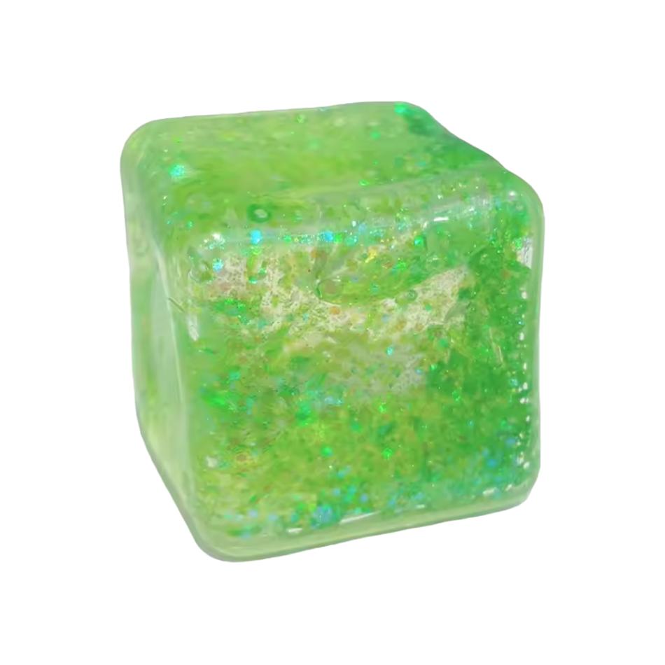 Stresswürfel Squishy Stressbälle für Angst Stressabbau Langsam aufsteigend Funkelnder Malzzucker Knetspielzeug