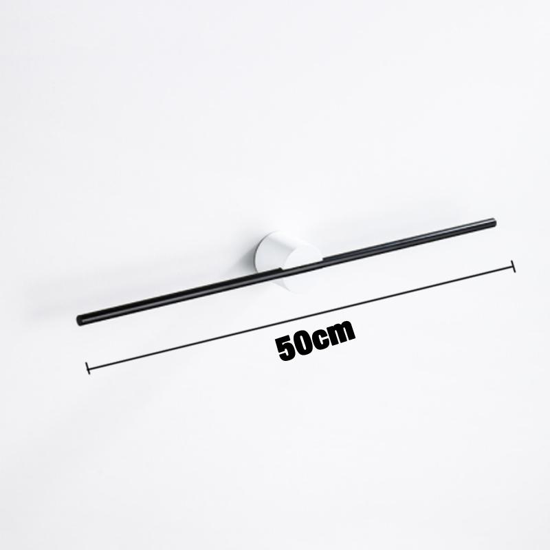 Towel Bar for Bathroom Kitchen Wall Hanger Black White Wood Gold Bath Towel Holder Rack Shelf Storage Space Aluminum 40 50cm