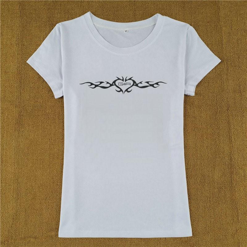 

New INS Influencer Print Short Sleeve T-Shirt Top for Women Extra Large (XL) белый