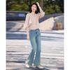 Shangjing Sweet Petite Lace V-Neck Shirt