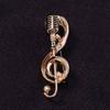 Pin Jewelry Accessories Lapel Brooch Brooches Pin Enamel Pin Microphone Brooches Music Note Brooch