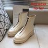 Dámské kotníkové boty 2025 Nová sada Nošení Zip Chelsea boty Silný podpatek Silná podrážka Krátké boty Podzimní a zimní obuv