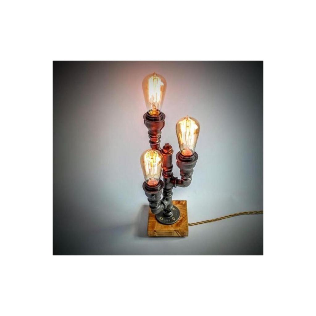 Table Lamp From Pipes, Industrial Lighting, Gift Rustic
