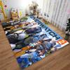 Overwatch Mecha Animal Print Flannel Rug Non-Slip, Suitable for Bedroom, Living Room, and Children's Room Decoration