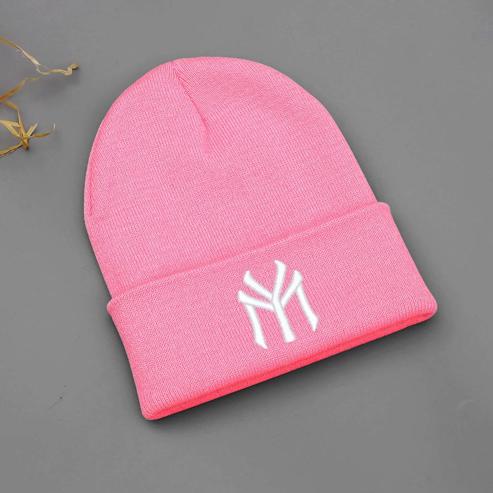 Winter Warm Beanie Hats For Women Men Letter MY Embroidery Knit Hat Unisex Cold Ski Hat Dropshipping Wholesale