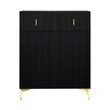 Kommode mit 2 Schubladen, Modernem Schuhschrank mit Stauraum, Sideboard für Esszimmer, Wohnzimmer & Schlafzimmer