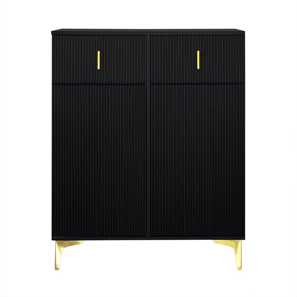 Kommode mit 2 Schubladen, Modernem Schuhschrank mit Stauraum, Sideboard für Esszimmer, Wohnzimmer & Schlafzimmer