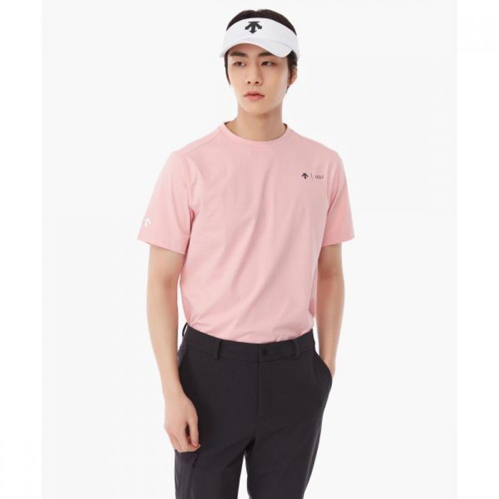 

DeScenTe Golf Мужская футболка с круглым вырезом и коротким рукавом LPKGLightPink/95