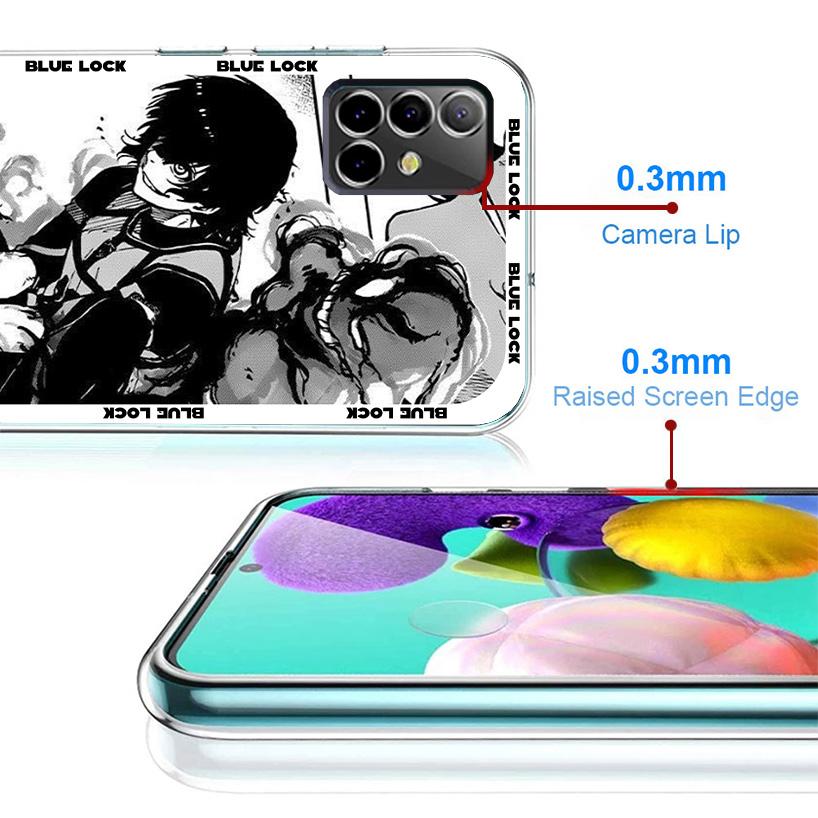 Anime Blue Lock Phone Case for Samsung Galaxy A17 A16 A15 A14 A13 A57 A56 A55 A54 A53 A37 A36 A35 A34 A33 A26 A25 A24 A23 Galaxy