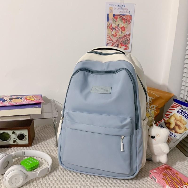 Nylon Large Capacity Backpack For Middle School Students With Letter Print Design For Daily Use