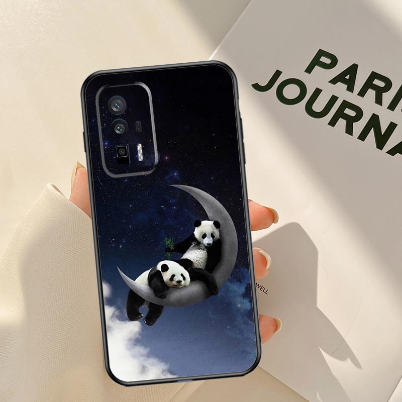Panda Cute Case For Xiaomi 14 15 Ultra 13T 14T 15T Pro 17 Pro Max POCO X7 Pro X3 X5 X6 F5 F6 F7 F8 Coque