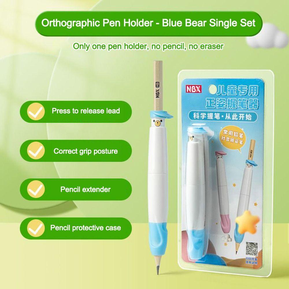 Multifunctional Aid Grip Corrector Portable Non-slip  s Writing Posture Pen Holder Writing Posture Correction Training Pencil