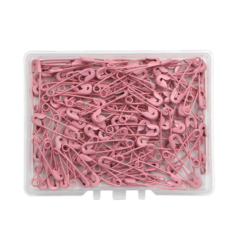 120PCS Mini Safety Pins with Storage Box 19mm Colored Safety Pins for Crafting Sewing Fastening Clip Button for Garment Hang Tag