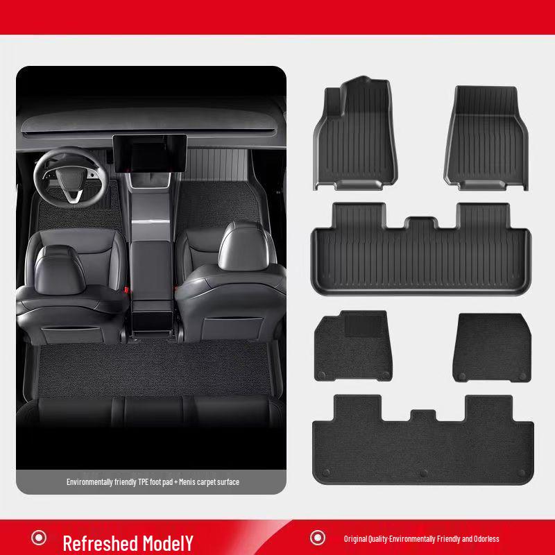 High-End TPE Floor Mats for Tesla Model Y/3 – Custom Car Accessories
