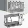 Refrigerator Side Shelf Basket Moveable Seasoning Organization Spice Rack Organizer for Home Cabinet