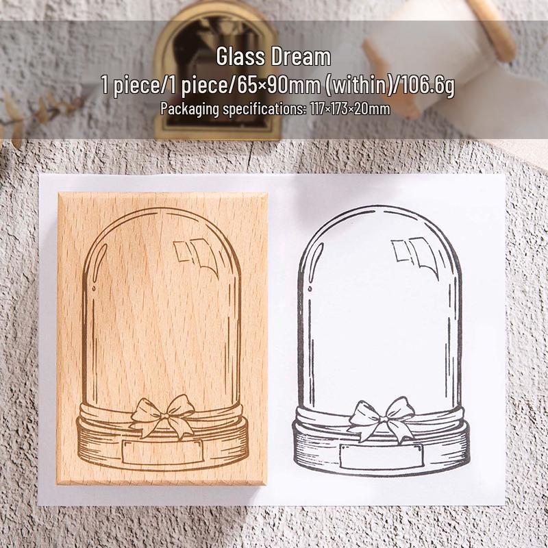 Retro Floral Wood Stamps for Simple Versatile Journals & Watercolor Art