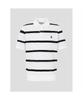 Binpolmen Bold Stripe Collared Neck Knit White