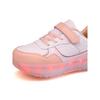 Popular high-style roller skates for boys and girls, rechargeable shiny roller shoes for students with four wheels and switches