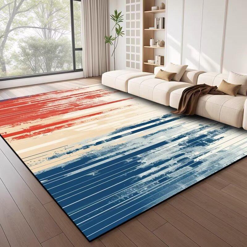 Moderne Abstracte Vloerkleed – Wasbaar Antislip Woonkamer Tapijt, Lichte Luxe Slaapkamer Vloermat 80x120cm(31x46in)