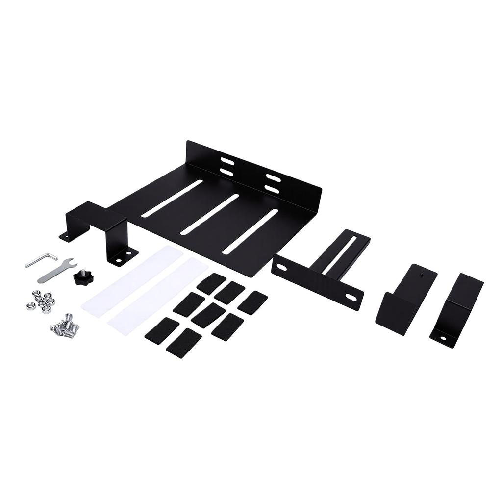 Under Desk PC Mount No Drill Installation Adjustable PC Holder 20kg Load Capacity for Home Office