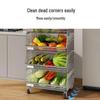 Multi-Layer Floor-Standing Kitchen Storage Rack