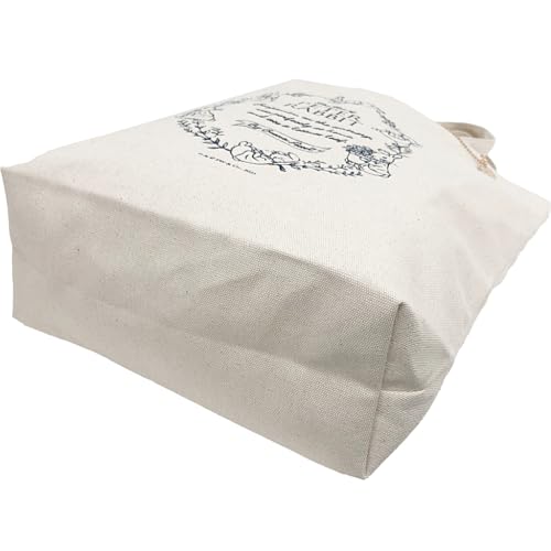 PETER RABBIT(TM) Peter Rabbit Canvas Tote Bag, A4 Size, Shoulder Strap with Charm, 2410-0648, Off-White