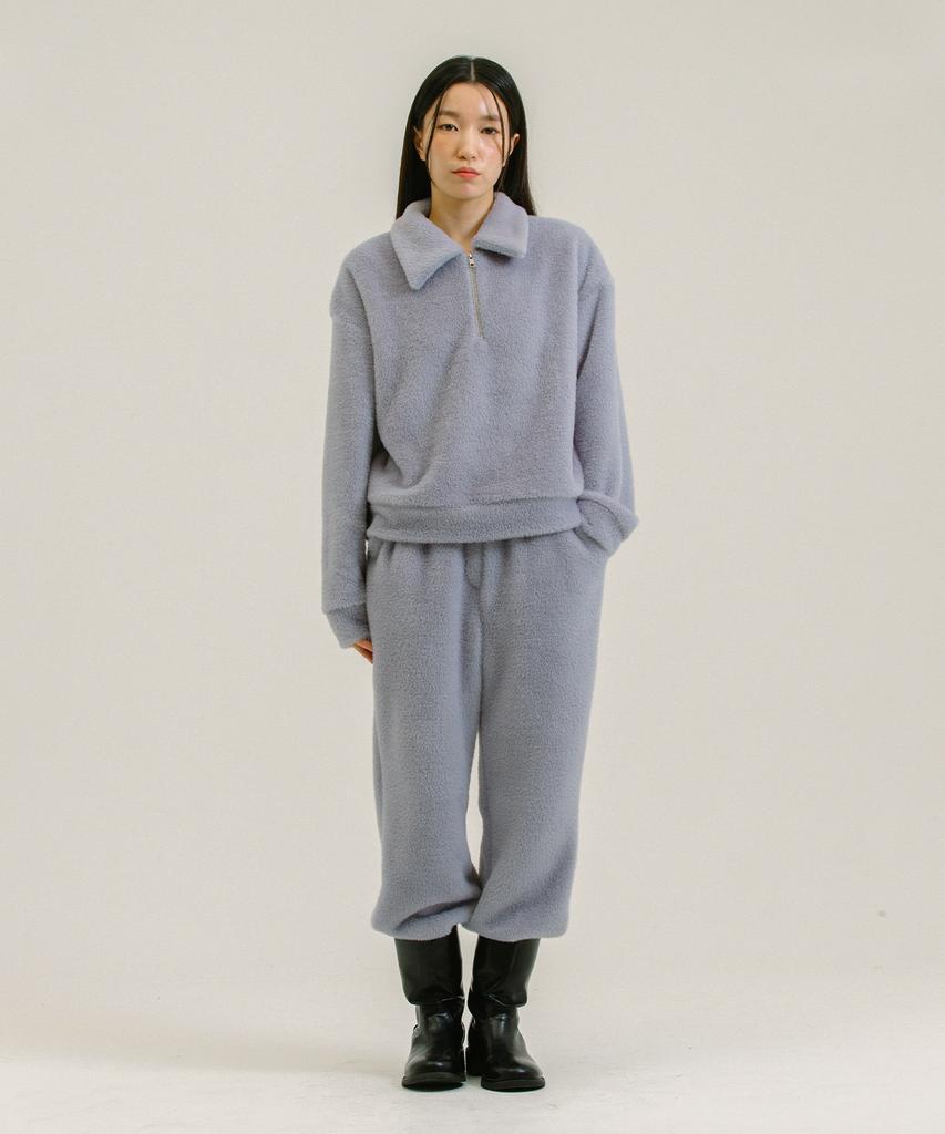 Nevel Everywear Fur Banding Pants_Light Blue