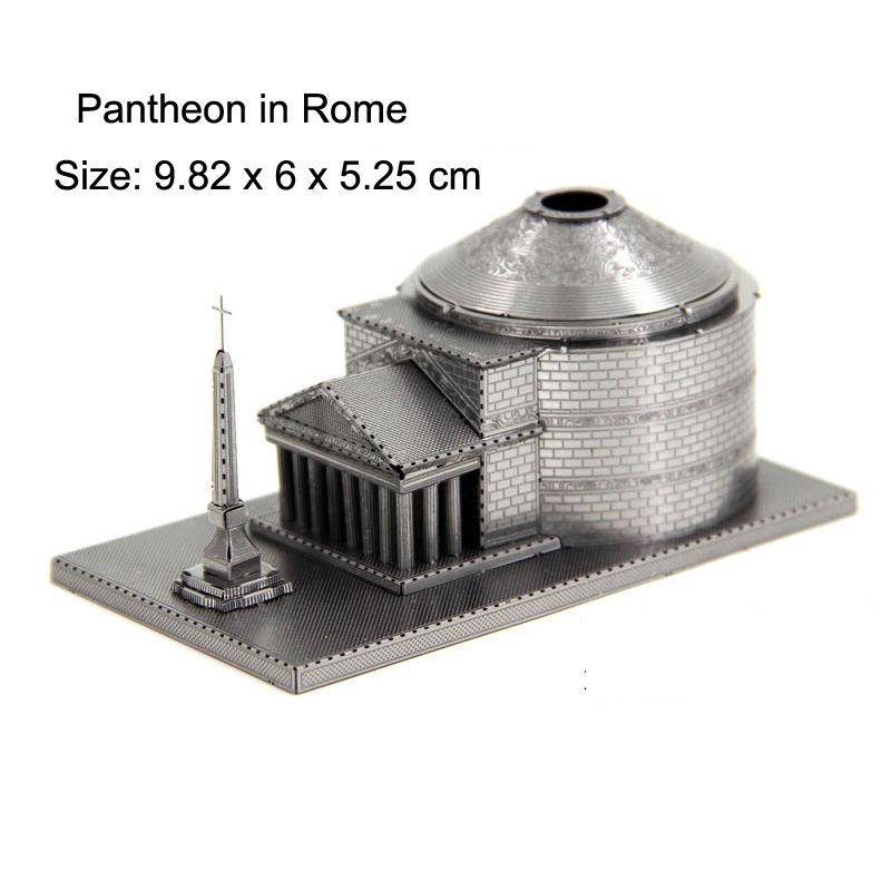 World Architecture Ii 3D Metal Puzzle Model Diy Laser Cut Jigsaw Model For Adult Kid Educational Toys Desktop Decoration