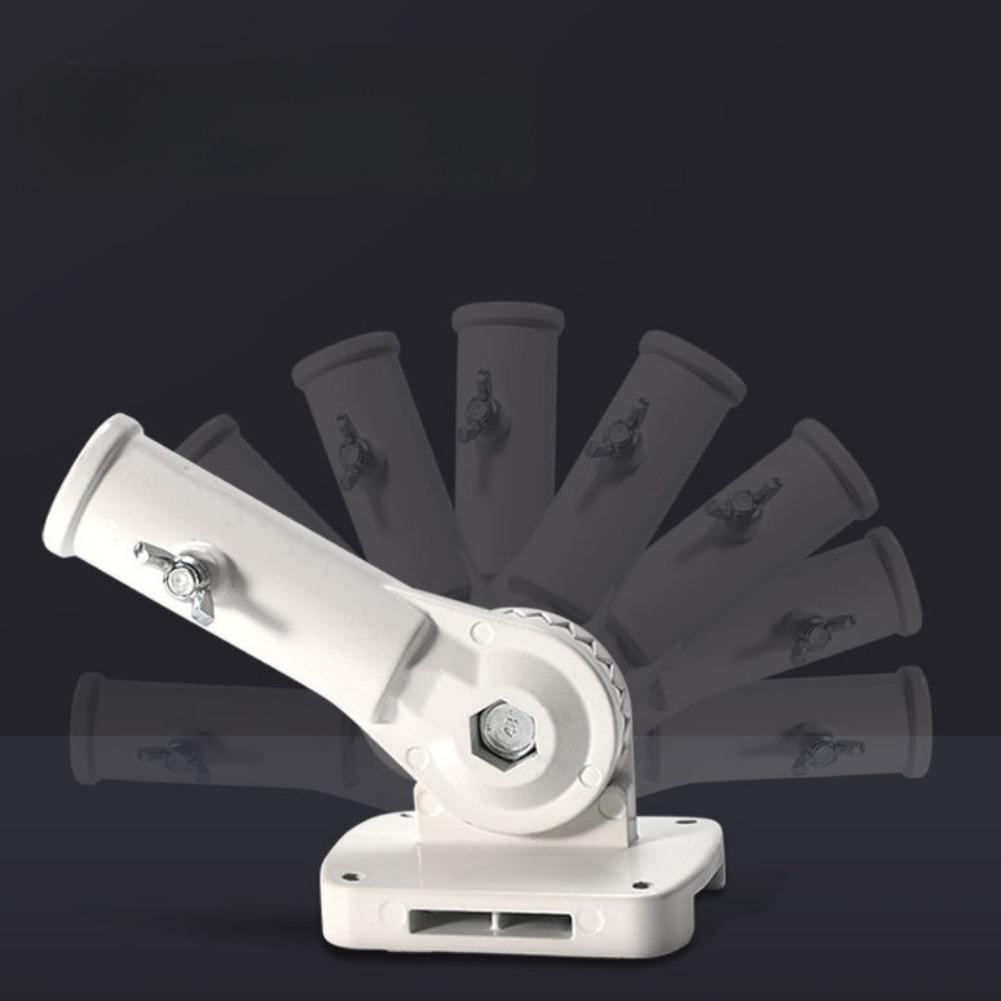 Adjustable Bracket Flag Pole Holder Drainage Hole Feature