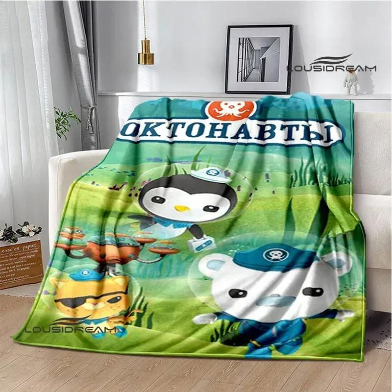 The Octonauts Cartoon Printed Blanket Fashion Warm Blankets Flannel Soft Comfortable Blanket Home Travel Blankets Birthday Gift