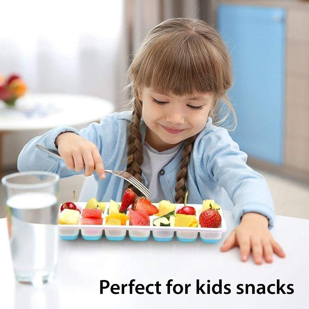 Stackable Ice Cube Tray Silicone Ice Cube Maker 4 Color Silicone Mold  Kitchen Accessories