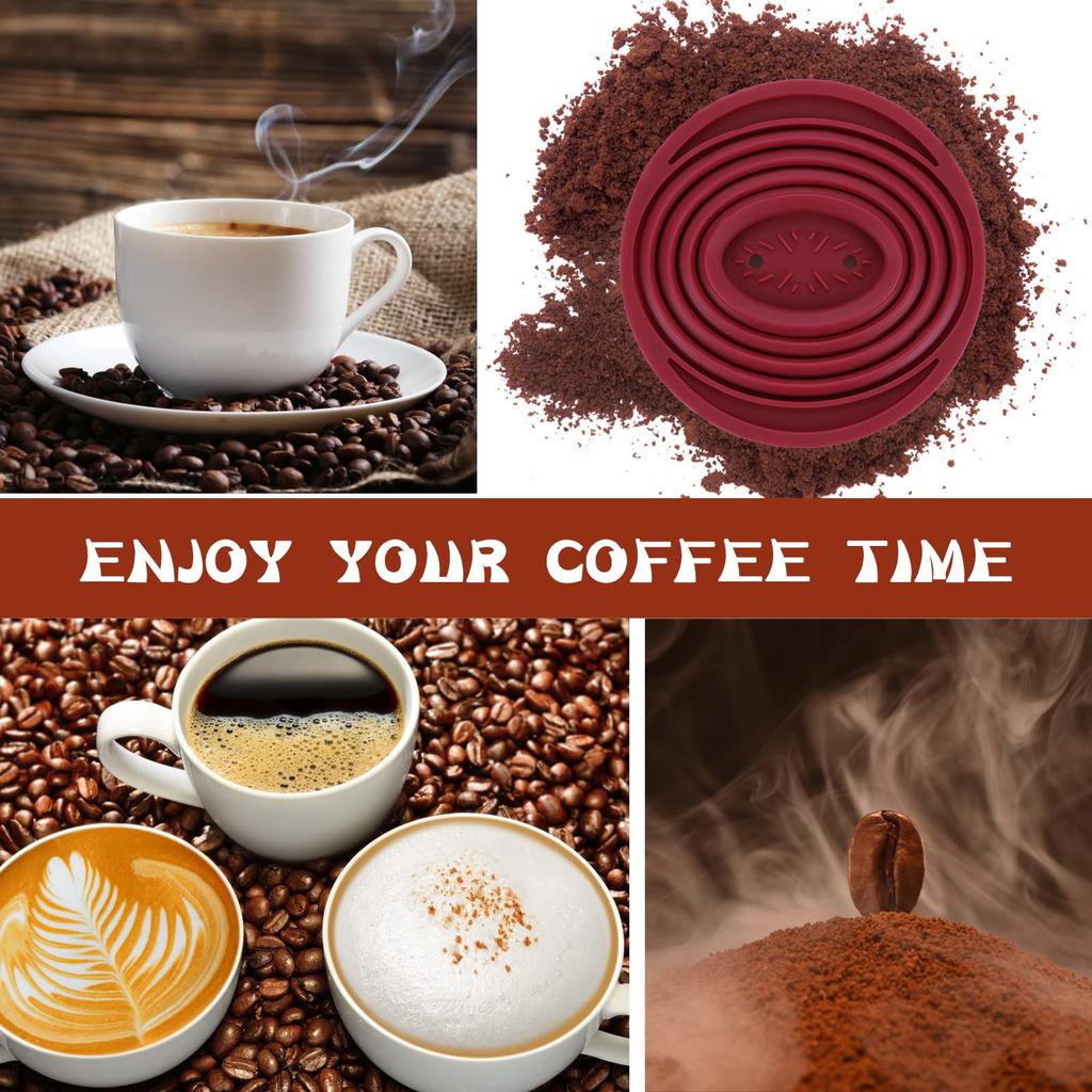 Collapsible Coffee Filter Silicone Coffee Maker Reusable Coffee Dripper For Hiking Camping Home Office Accessories  Hand Brewed
