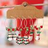 Minimalist Festive Beaded Christmas Earrings – Creative, Personalized Holiday Fashion