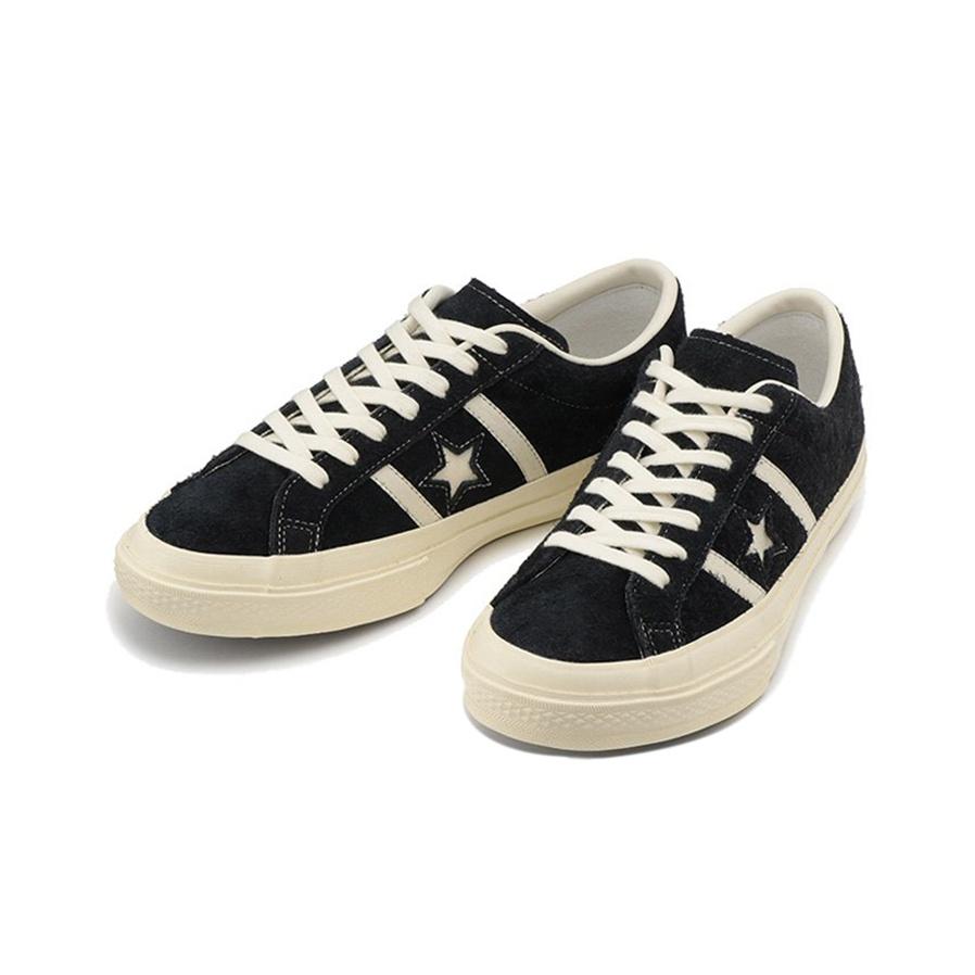Converse Star & Bars Suede Casual Durable Low-Top Skate Shoes Unisex Sneakers Black 1CL659