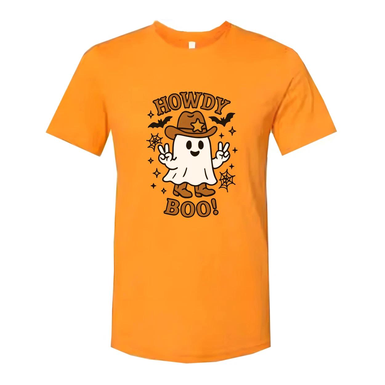 

Howdy Boo Unisex T Shirt Halloween Graphic Tee For All S