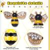 Bienenanhänger Bastelverzierungen Honigbienenanhänger Verzierungen Legierung Selbstklebend Bemalte Dekorationen Für DIY-Bastelarbeiten
