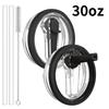 2 Pack 30/40 oz Tumbler Detachable Flip Straw Lid Replacement Fit for Stanley Cup,No Spill Flip Top for Stanley Cup Accessories