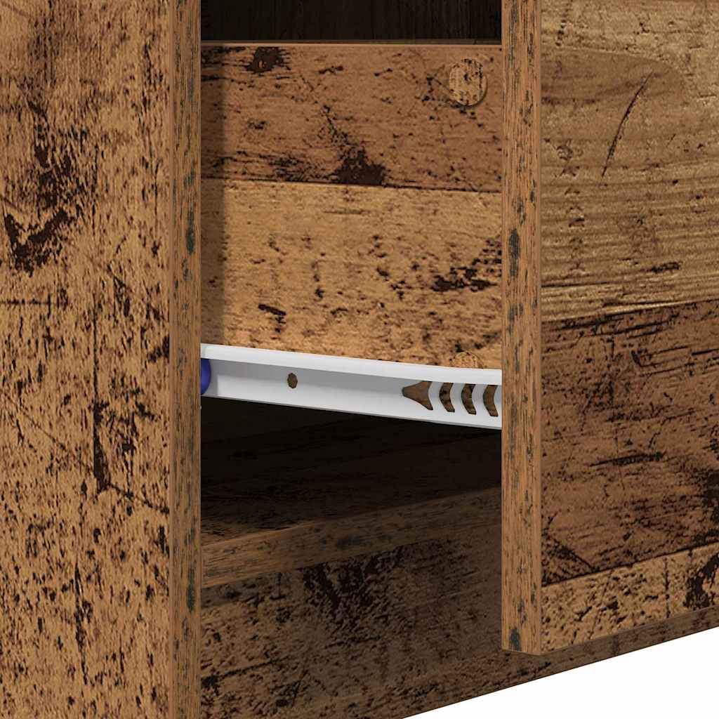 Bathroom Cabinet with Door Rustic Wood Finish 40 x 37 x 59 cm Engineered Wood