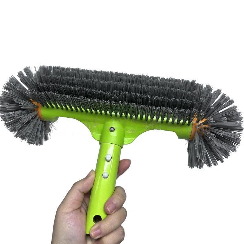 1Pcs Detachable Handle 32Cm Heavy Duty Pool Brush Head For Pool Wall Steps Corner Cleaning