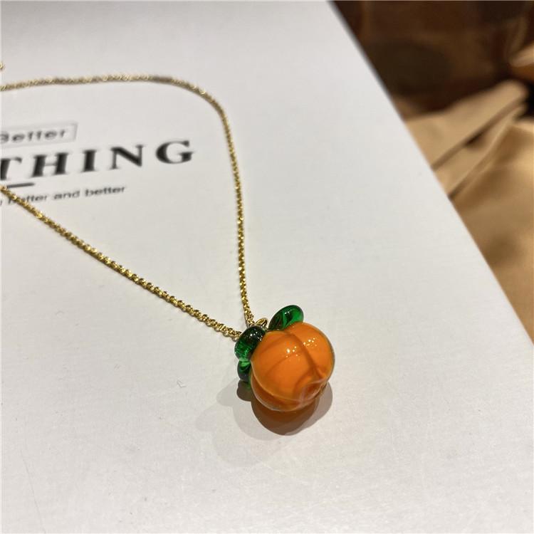 

Persimmon Ruyi~ Design Necklace Fashion Trendy Hip Hop Pendant Women S Collarbone Chain Accessories